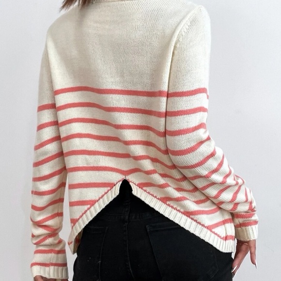 Split back sweater striped - Picture 3 of 3